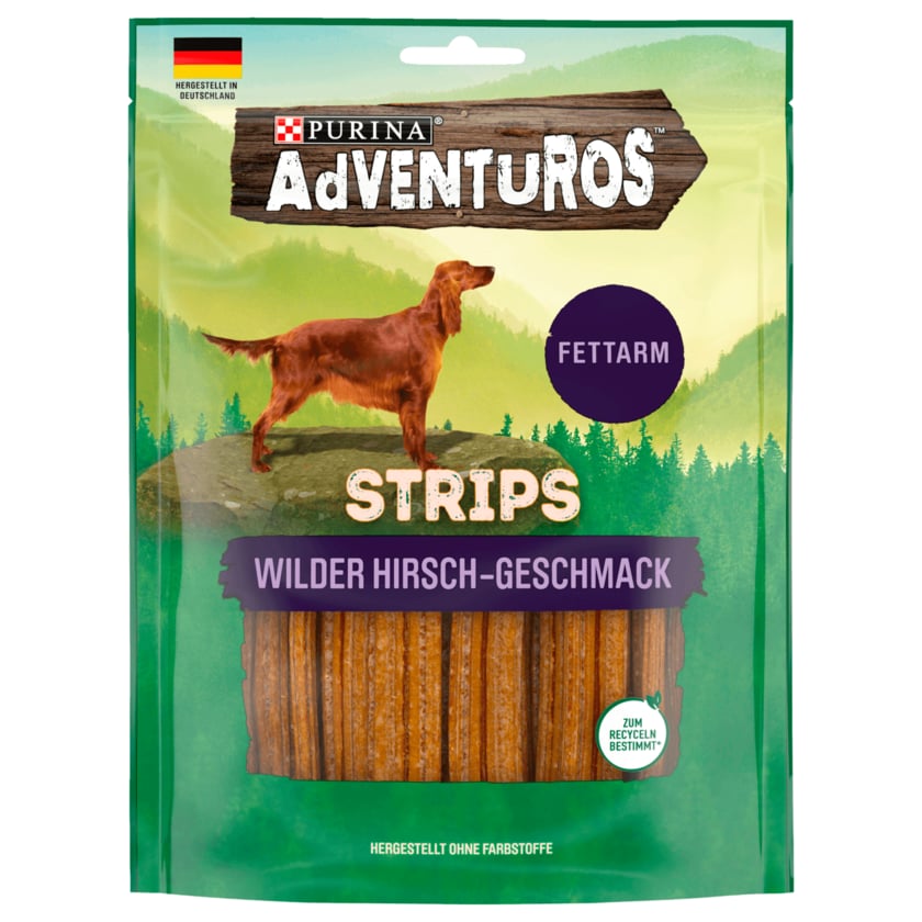 Purina Adventuros Strips Hirsch 90g